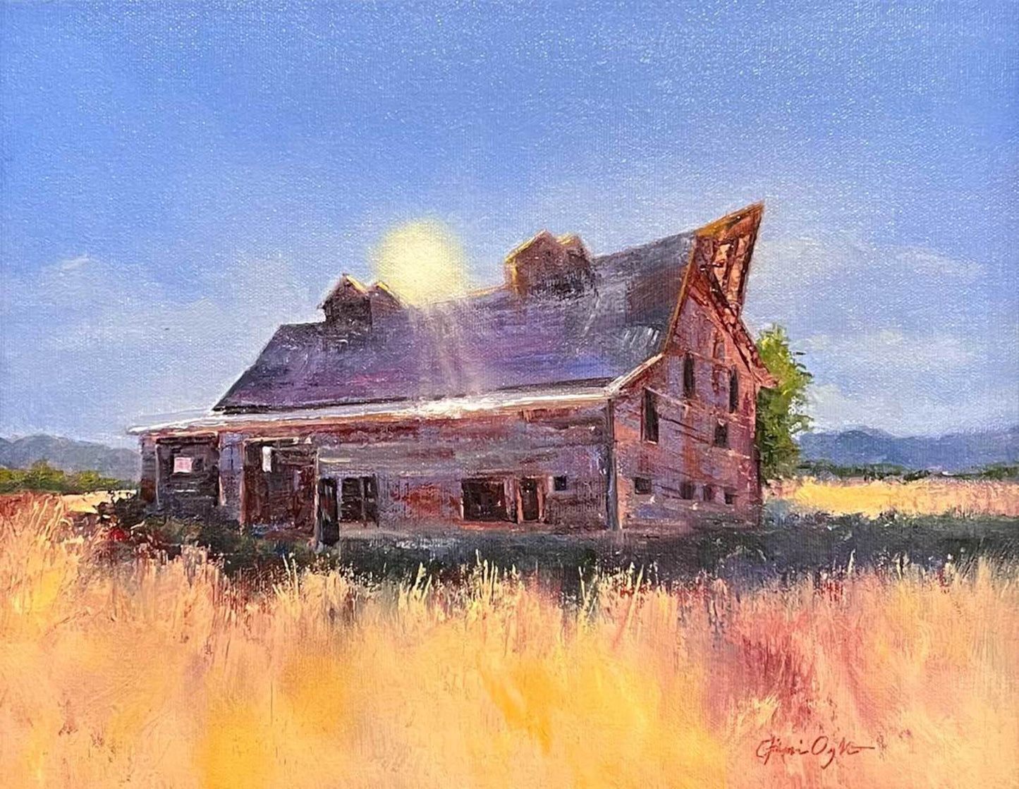 Late Sun on Porter Ranch Barn