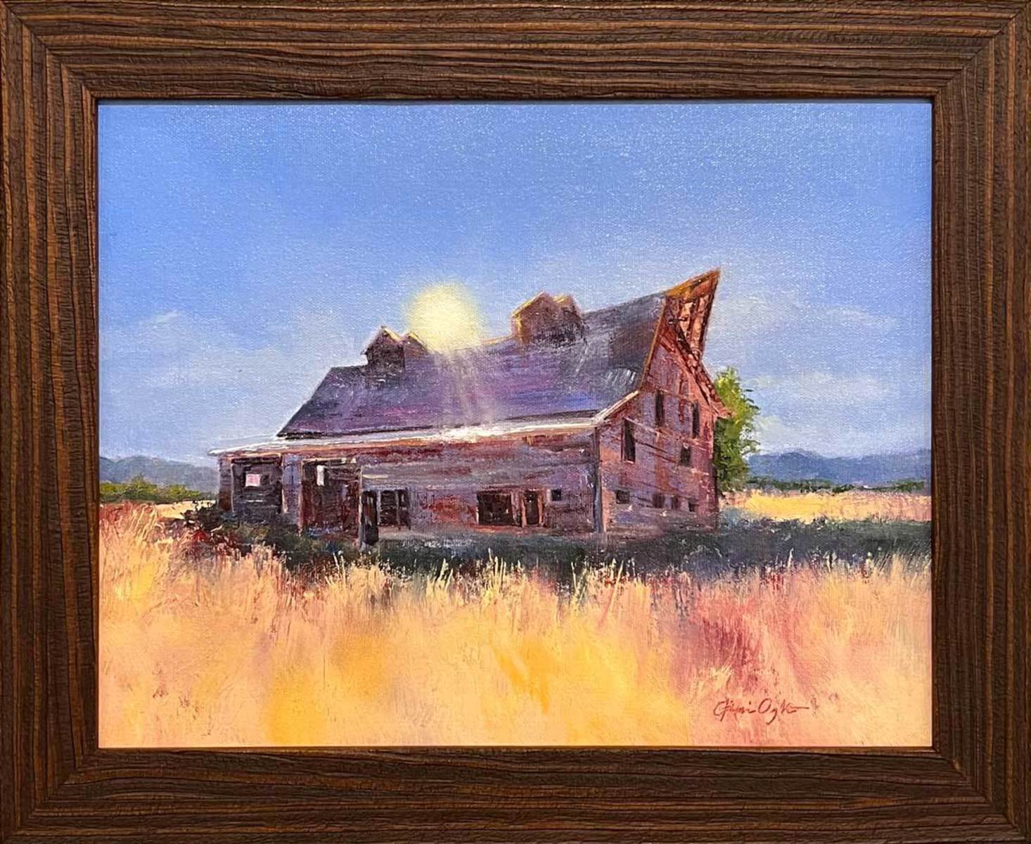 Late Sun on Porter Ranch Barn