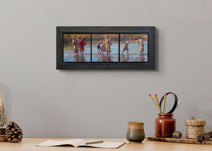 Bonding at the Creek (triptych)