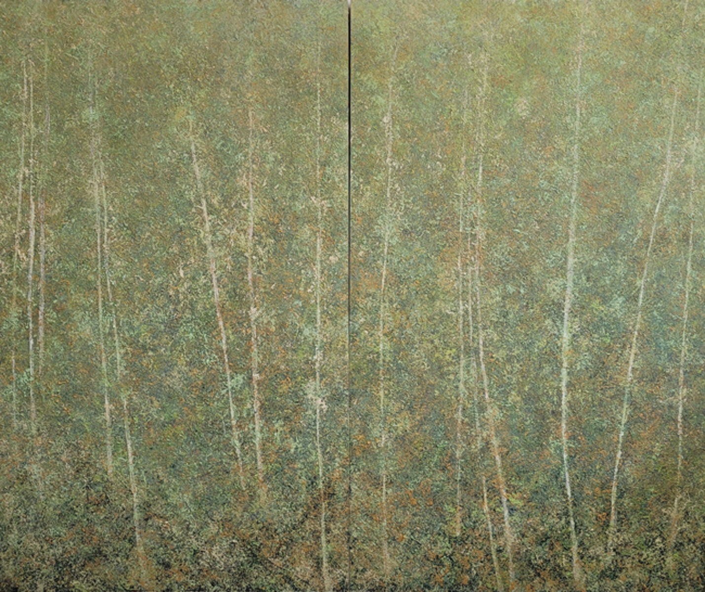 Among the Leaves of Trees (diptych)