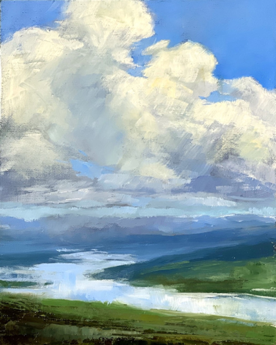 Summer Clouds Over the Reservoir