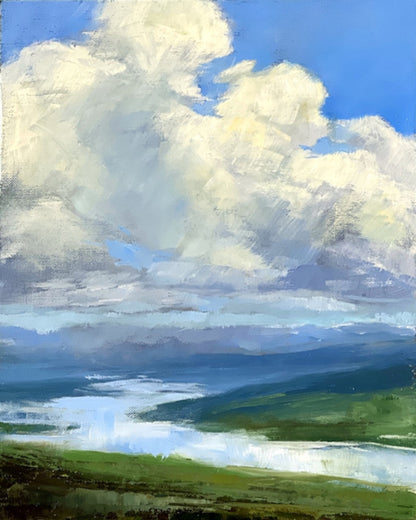 Summer Clouds Over the Reservoir