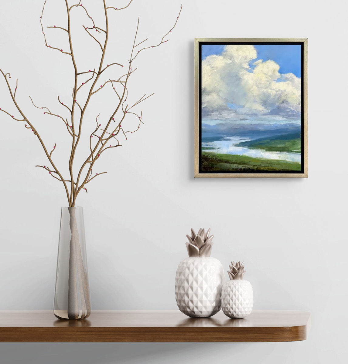 Summer Clouds Over the Reservoir