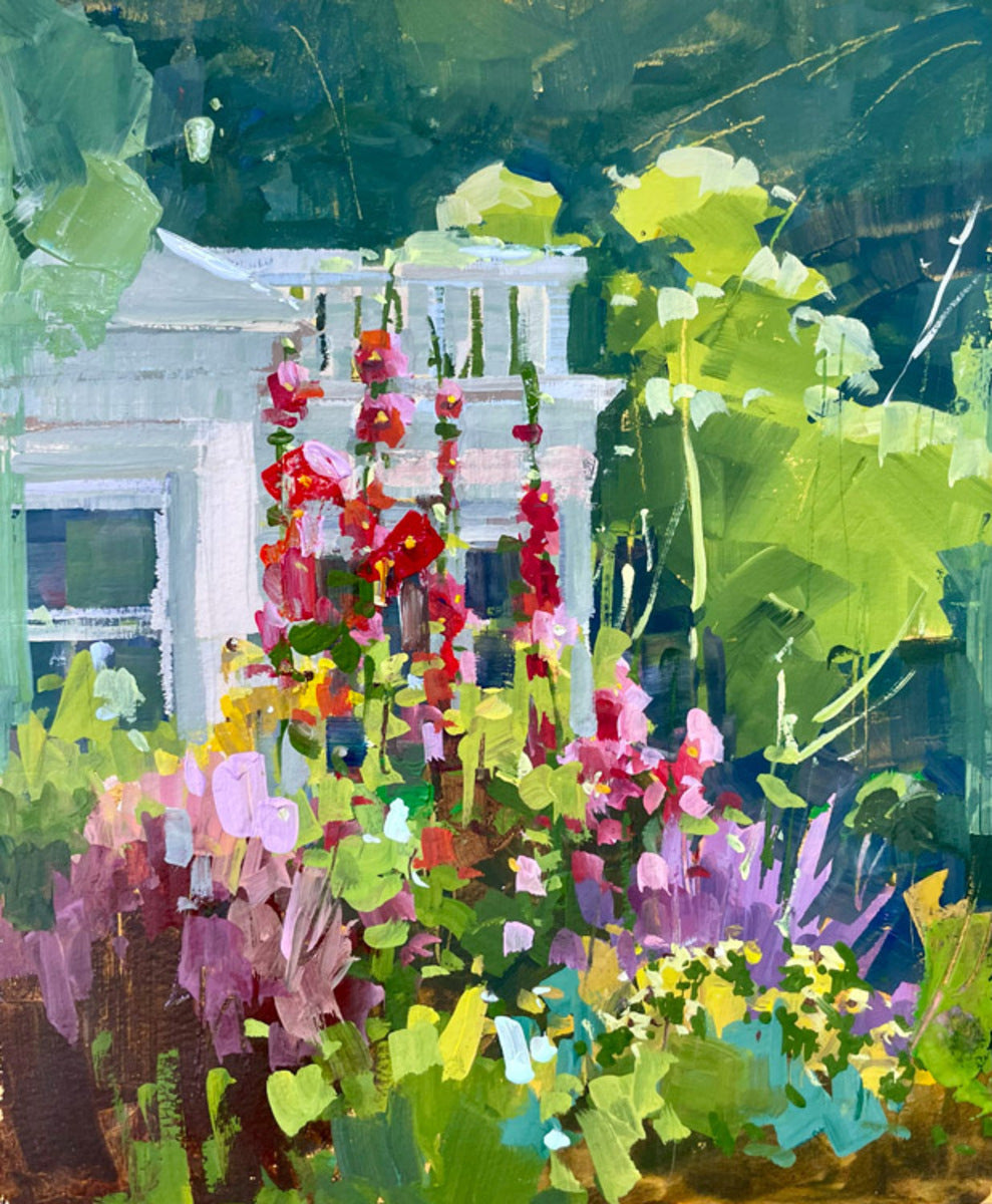 Garden Hollyhocks