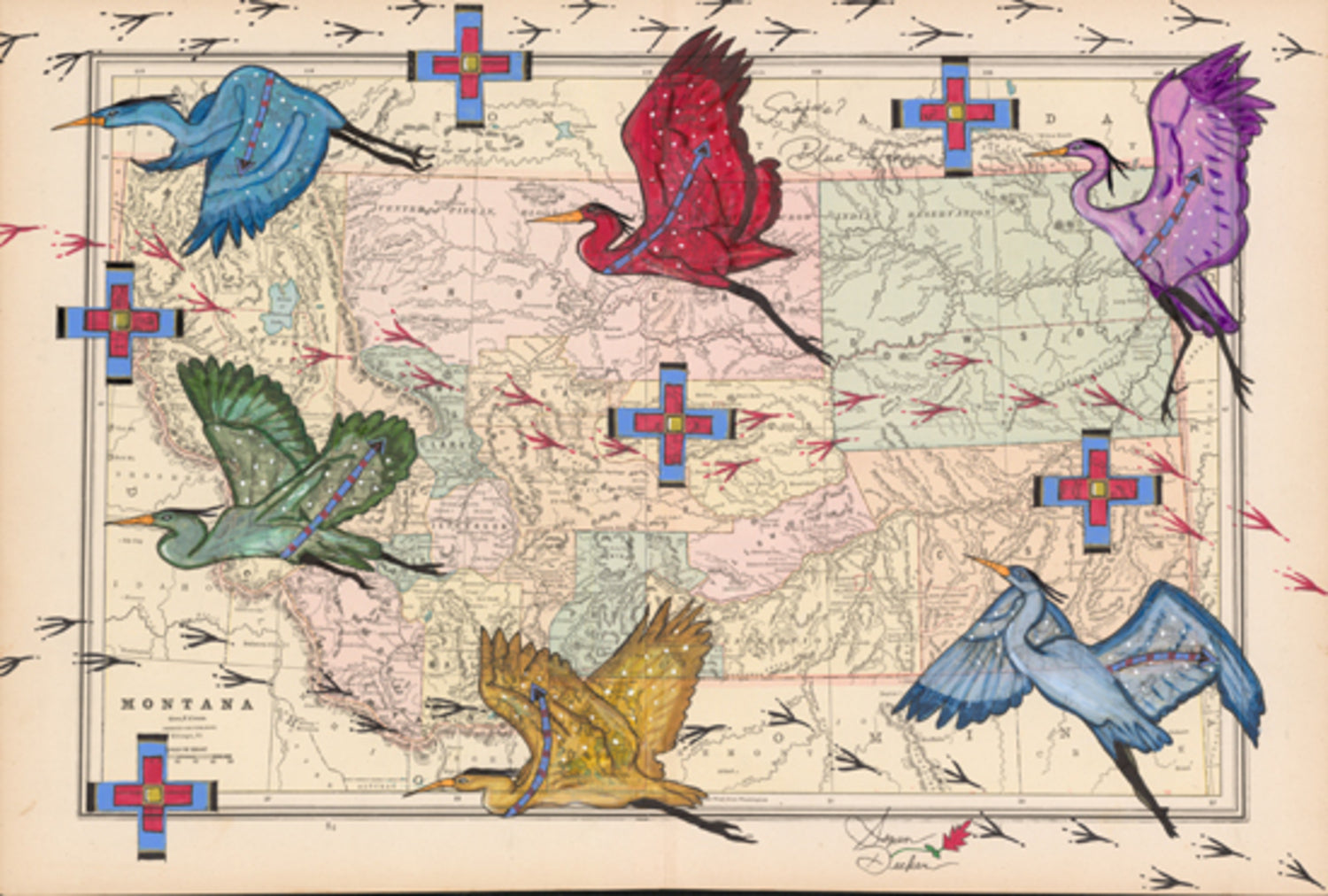 Smóq̓ʷeʔ ‘Blue Heron’ in Color