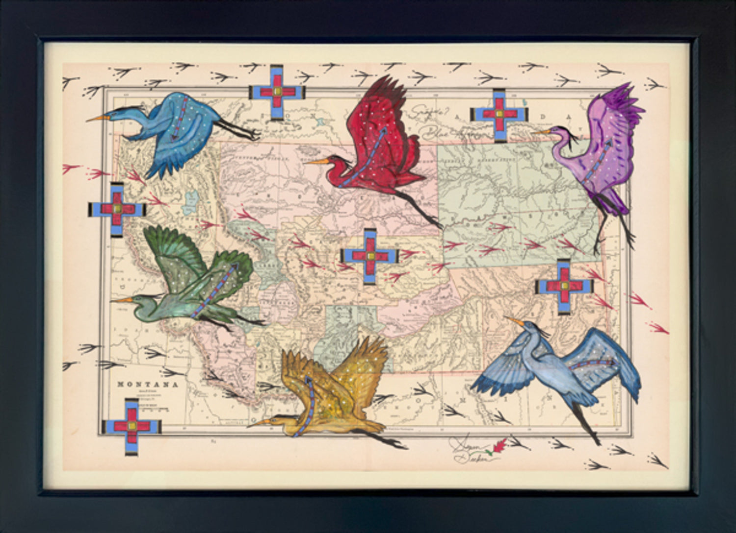 Smóq̓ʷeʔ ‘Blue Heron’ in Color