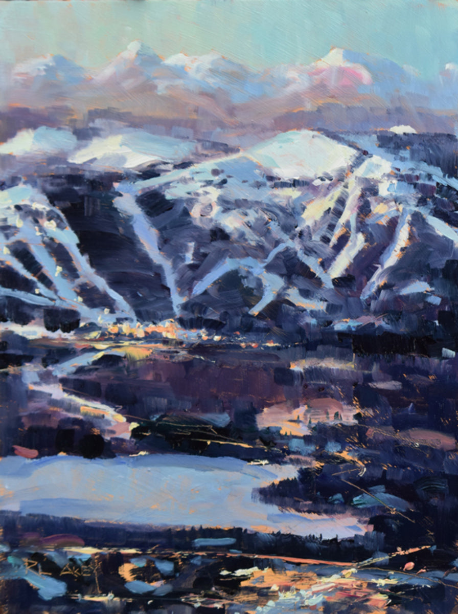 Winter Sunset, Whitefish
