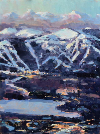 Winter Sunset, Whitefish