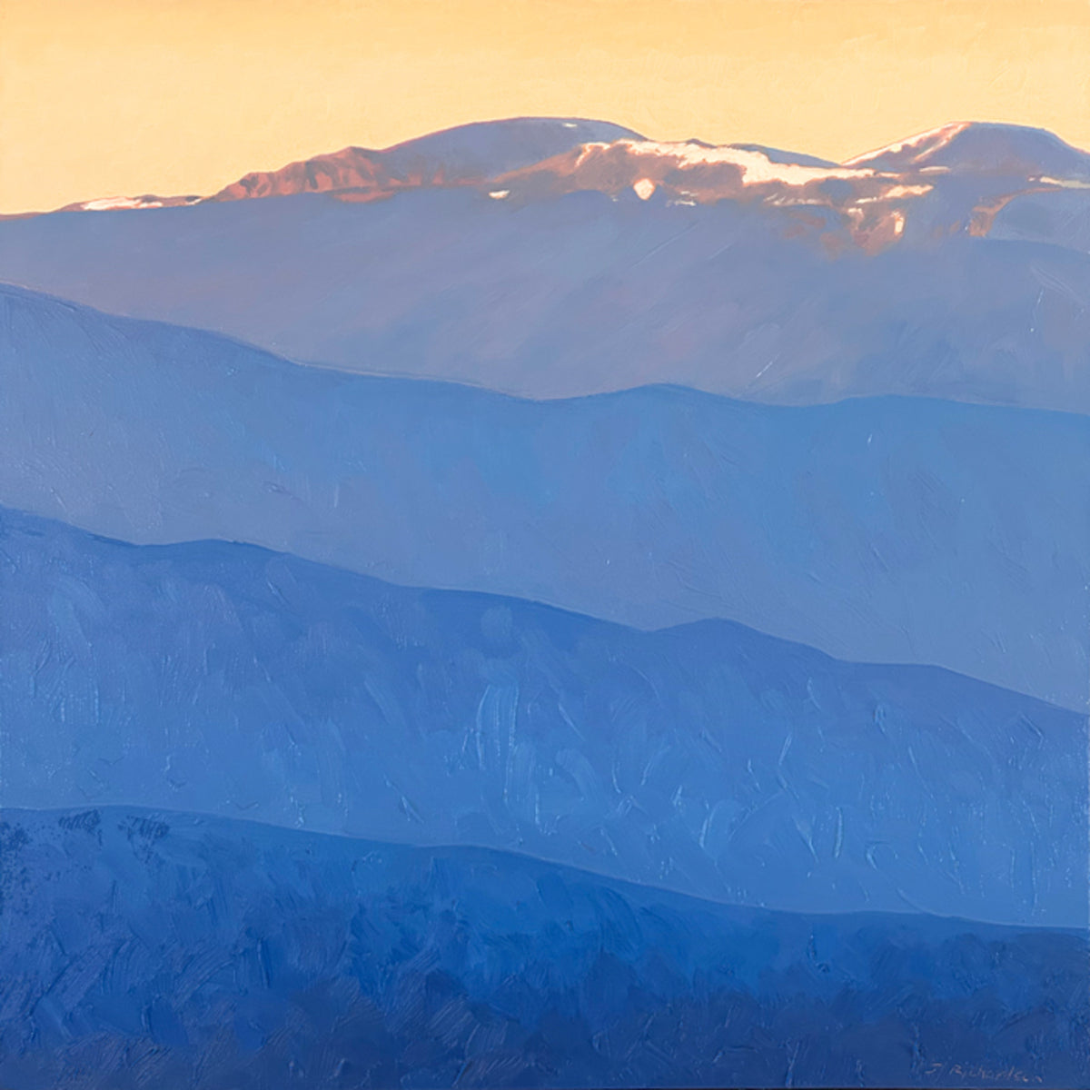 Orange & Distant Blue
