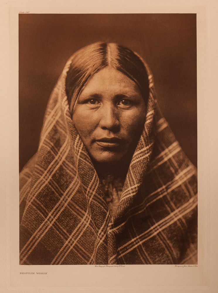 Plate 245 - Nespilim Woman, Photogravure on Holland Van Gelder Paper, SOLD