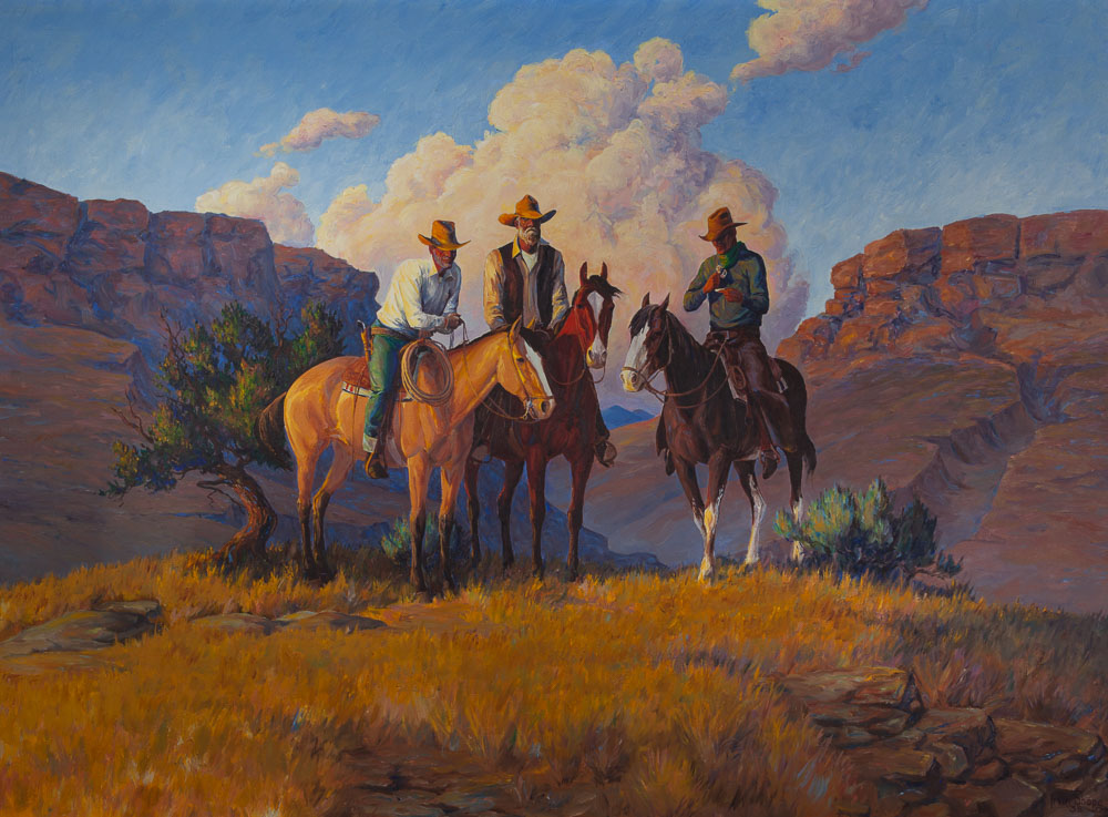 Border Land c. 1938 by Irvin "Shorty" Shope, 33" x 45" - Unavailable