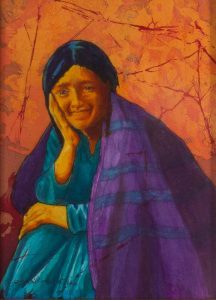 Navajo Woman-1904 by Echo Ukrainetz
