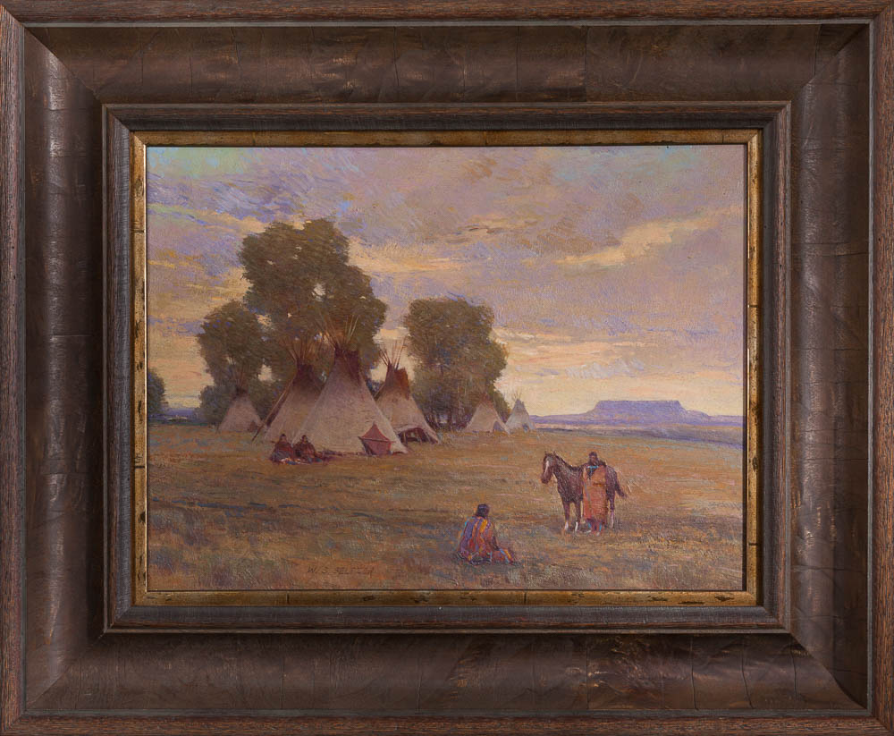 Indian Encampment (framed)
