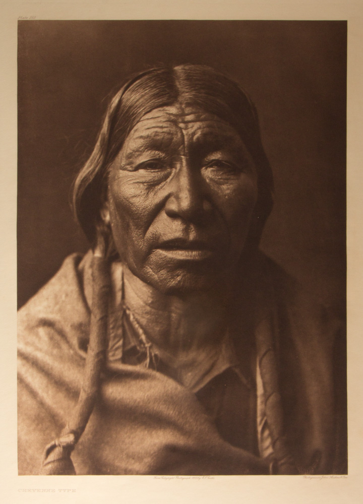Plate 210 - Cheyenne Type, Photogravure on Tweedweave Paper, sold