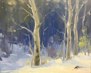 Winter Aspen Study by Stacey Peterson