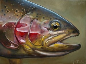Portrait of a Rainbow Trout by George Hill