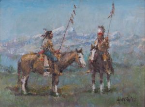 Blackfeet at the East Front by Frank Hagel