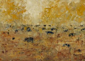 Etude of Cows in the Field by Tabby Ivy