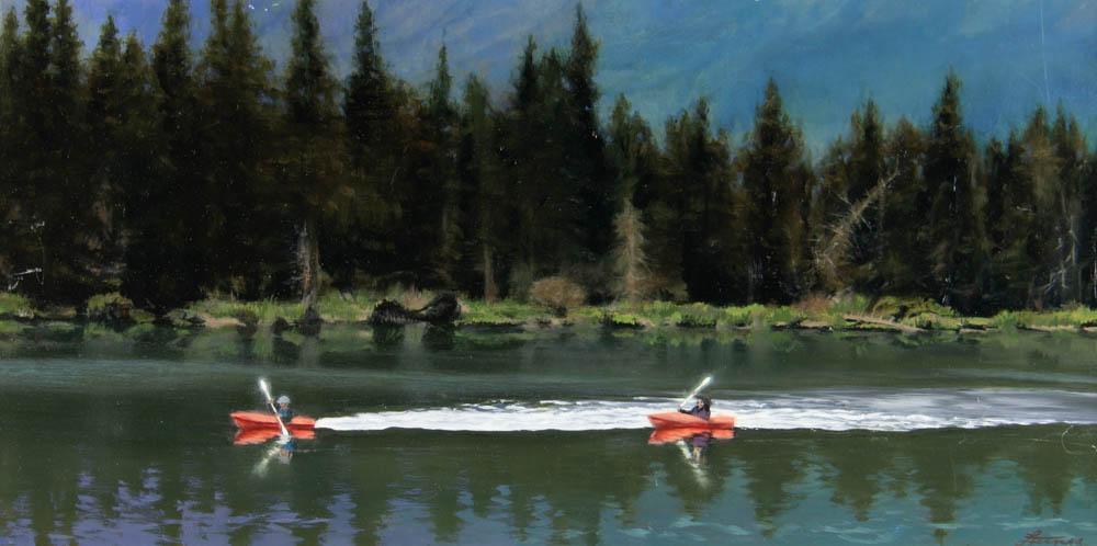 Summer Evening Paddle Date by Lindsay Jane Ternes Summer Evening Paddle Date by Lindsay Jane Ternes